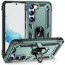 Mobigear Armor Ring Samsung Galaxy S23 Hülle Hardcase Backcover Stoßfest mit Ringhalter - Grün