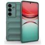 Mobigear Bumpy Samsung Galaxy S26 Hülle Flexibles TPU Backcover - Dunkelgrün