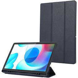 Mobigear Tri-Fold Gel Samsung Galaxy Tab A9 Plus (2023) Hülle TPU,Kunstleder Klapphülle + Stifthalter - Dunkelblau