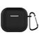 Mobigear Colors Apple AirPods 4 Hülle Flexibles Silikon - Schwarz