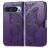Mobigear Butterfly Google Pixel 9 Hülle Klapphülle Geldbörse - Dark Purple