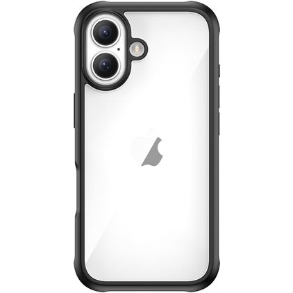 Valenta Full Cover Durchsichtig iPhone 17 Hülle Gehärtetes Glas Backcover Stoßfest - Transparent