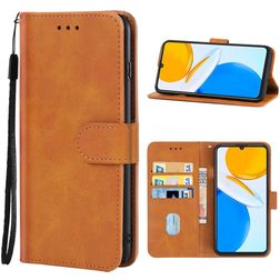 Mobigear Wallet HONOR X7 Hülle Klapphülle Geldbörse - Braun