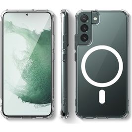 Mobigear Crystal Durchsichtig Samsung Galaxy S24 MagSafe Hülle Hardcase Backcover Stoßfest - Transparent