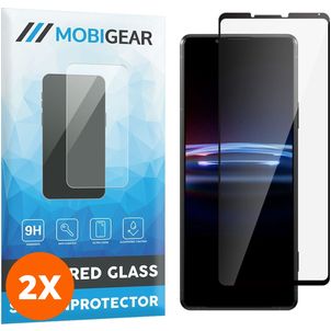 Mobigear Premium Sony Xperia Pro-I Panzerglas Gehärtetes Glas Displayschutz - Hüllenfreundlich - Schwarz (2er Pack)