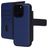 Mobiparts iPhone 16 Pro MagSafe Hülle Echtes Leder Abnehmbare 2in1 Klapphülle Geldbörse - Blau