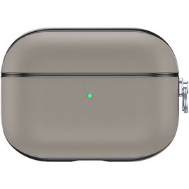 Valenta Snap Apple AirPods Pro 1 Hülle Echtes Leder - Grau