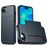 Mobigear Card iPhone 16e Hülle Hardcase Backcover Stoßfest mit Kartenhalter - Blau