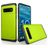 Mobigear Card Samsung Galaxy S10 Hülle Hardcase Backcover Stoßfest mit Kartenhalter - Grün
