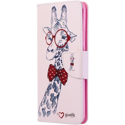 Mobigear Design Huawei P40 Pro Hülle Klapphülle Geldbörse - Giraffe
