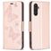 Mobigear Butterfly Samsung Galaxy A24 Hülle Klapphülle Geldbörse - Roségold