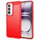 Mobigear Brushed Slim OPPO Reno 12 Pro Hülle Flexibles TPU Backcover - Rot