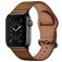 Mobigear Venezia Leder Apple Watch Armband Dornschließe - 42/41/40/38 mm - Cognac