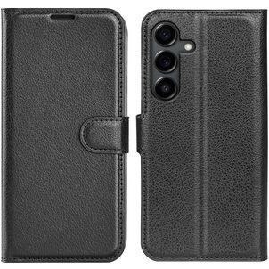 Mobigear Classic Samsung Galaxy S25 FE Hülle Klapphülle Geldbörse - Schwarz