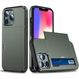 Mobigear Rugged Credit Card Case Black Apple iPhone 12 / 12 Pro