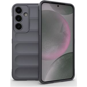 Mobigear Bumpy Samsung Galaxy S25 Plus Hülle Flexibles TPU Backcover - Grau