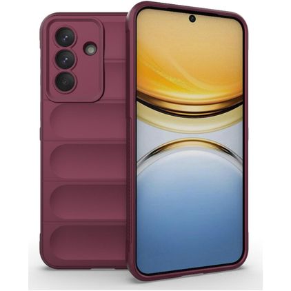 Mobigear Bumpy Samsung Galaxy A37 Hülle Flexibles TPU Backcover - Wine Red