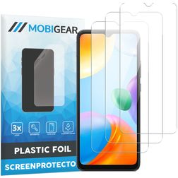 Mobigear Xiaomi Redmi 10C Displayschutz Schutzfolie - Hüllenfreundlich (3er Pack)