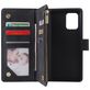 Mobigear Zipper Samsung Galaxy S10 Lite Hülle Klapphülle Geldbörse - Schwarz