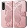 Mobigear Butterfly Sony Xperia 5 IV Hülle Klapphülle Geldbörse - Roségold