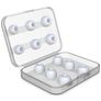Mobigear AirPods Pro Ersatz-Silikon-Ohrstöpsel-Set mit 6 Größen - Weiß