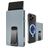 Valenta Cardprotector Clip Aluminium Kartenetui - 7 Karten - MagSafe Kompatibel - Blau