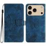 Mobigear Butterfly iPhone 17 Pro Hülle Klapphülle Geldbörse - Blau