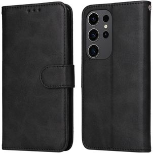 Mobigear Wallet Samsung Galaxy S24 Ultra Hülle Klapphülle Geldbörse - Schwarz