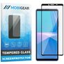 Mobigear Premium Sony Xperia 10 III Panzerglas Gehärtetes Glas Displayschutz - Hüllenfreundlich - Schwarz