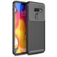Mobigear Racing LG G8 ThinQ Hülle Flexibles TPU Backcover - Schwarz