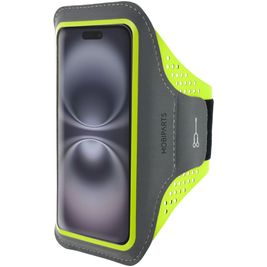 Mobiparts Comfort Fit Handyhalterung Joggen iPhone 16 Sporthülle Neopren Sportarmband - Neon Green Mobiparts Comfort Fit Handyhalterung Joggen iPhone 16 Sporthülle Neopren Sportarmband - Neon Green