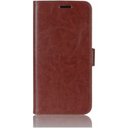 Mobigear Wallet OPPO A91 Hülle Klapphülle Geldbörse - Braun