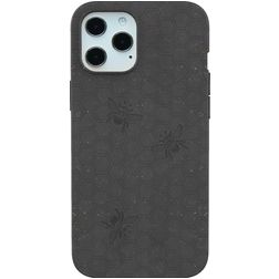 Pela Case iPhone 12 Pro Max Umweltfreundliches Material Backcover Shockproof - Schwarz