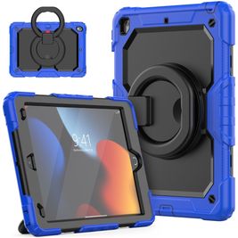 Mobigear RingGuard iPad 9 (2021) Hülle Kunststoff,Silikon Backcover + Ständer - Blau