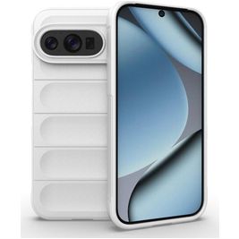 Mobigear Bumpy Google Pixel 10 Pro Hülle Flexibles TPU Backcover - Weiß