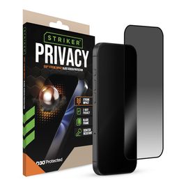 Striker Xtreme Impact Privacy iPhone Air Panzerglas Gehärtetes Glas Displayschutz Privacy - Hüllenfreundlich - Schwarz