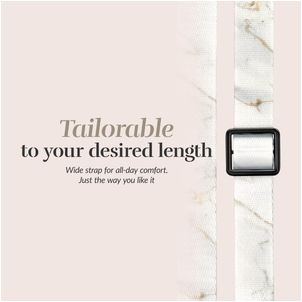 MIO Lanyard Universal-Handykette einstellbar - White Marble