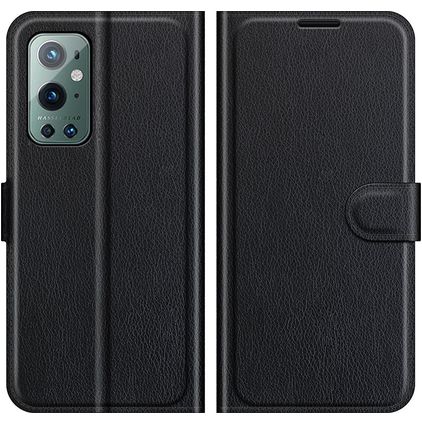 Mobigear Classic OnePlus 9 Pro Hülle Klapphülle Geldbörse - Schwarz