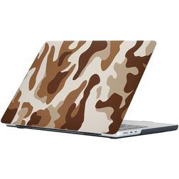 Mobigear Design MacBook Air 15 Zoll (2023-2025) Hardcase Hülle MacBook Case - Desert Camauflage - Model A2941 / A3114 / A3241