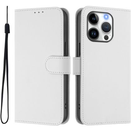 Mobigear Urban Wallet iPhone 16 Pro Klapphülle Portemonnaie - Weiß