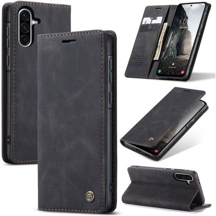 CaseMe 013 Samsung Galaxy A56 Hülle Klapphülle Geldbörse - Schwarz