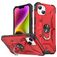 Mobigear Armor Ring iPhone 14 Plus Hülle Hardcase Backcover Stoßfest mit Ringhalter - Rot