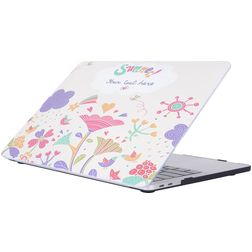Mobigear Flowers MacBook Pro 15 Zoll (2016-2019) Hardshell Hülle Laptop Cover MacBook Case - Model 29 - Modell A1707 / A1990