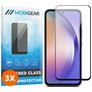 Mobigear Premium Samsung Galaxy A54 Panzerglas Gehärtetes Glas Displayschutz - Hüllenfreundlich - Schwarz (3er Pack)