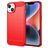 Mobigear Brushed Slim iPhone 15 Hülle Flexibles TPU Backcover - Rot