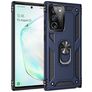 Mobigear Armor Ring Samsung Galaxy Note 20 Hülle Hardcase Backcover Stoßfest mit Ringhalter - Blau
