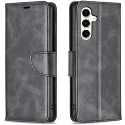 Mobigear Excellent Samsung Galaxy S24 FE Hülle Klapphülle Geldbörse - Schwarz