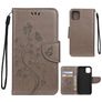 Mobigear Flowers iPhone 11 Hülle Klapphülle Geldbörse - Grau