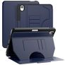 Mobigear Magnetic Folio iPad Air 11 Zoll (2025) Hülle Klapphülle + Stifthalter - Marineblau