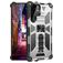 Mobigear Armor Stand Samsung Galaxy S22 Ultra Hülle Hardcase Backcover Stoßfest mit Ständer - Silber